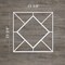 Ekena Millwork Large Hudson Decorative Fretwork Wall Panels in Architectural Grade PVC, 23 3/8"W x 23 3/8"H x 3/8"T WALP24X24HSN - alternate 2